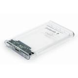 Gembird - EE2-U3S9-6 caja para disco duro externo Caja de disco duro (HDD) Transparente 2.5"