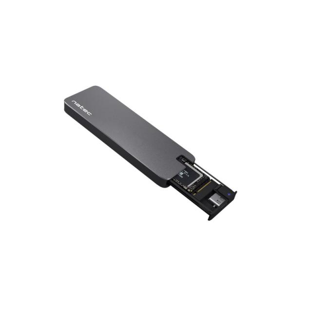 NATEC - Rhino M.2 NVME Caja externa para unidad de estado sólido (SSD) Negro