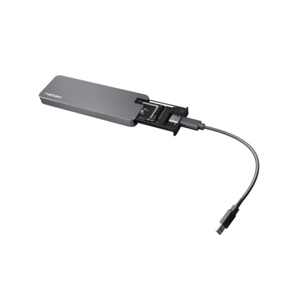 NATEC - Rhino M.2 NVME Caja externa para unidad de estado sólido (SSD) Negro