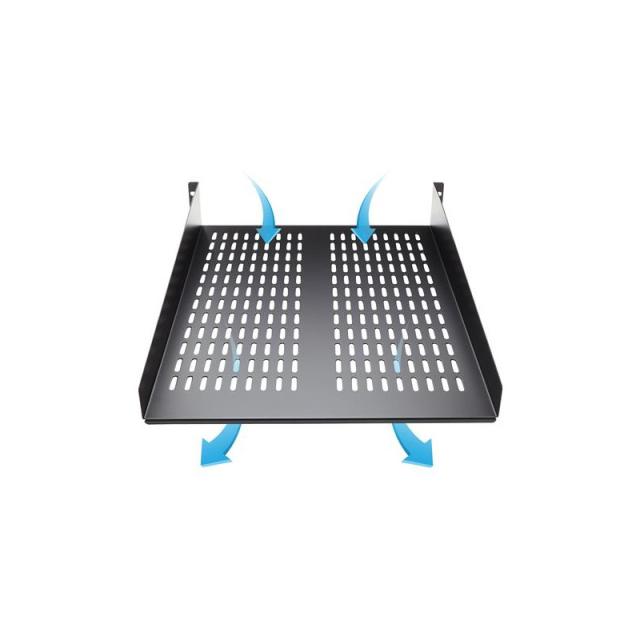 StarTech.com - Estante Bandeja Ventilado para Armario Rack Universal Servidores 2U 22in Profundidad Fija - 22kg