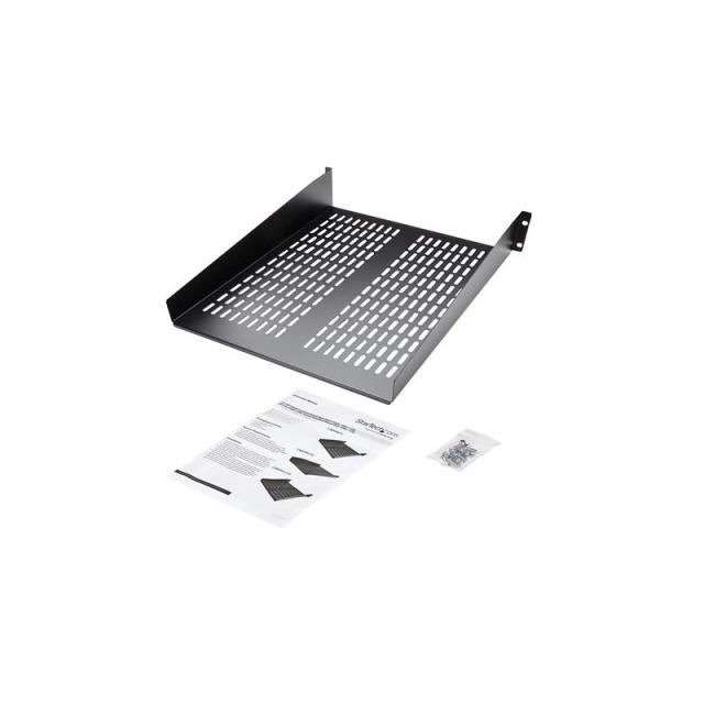 StarTech.com - Estante Bandeja Ventilado para Armario Rack Universal Servidores 2U 22in Profundidad Fija - 22kg