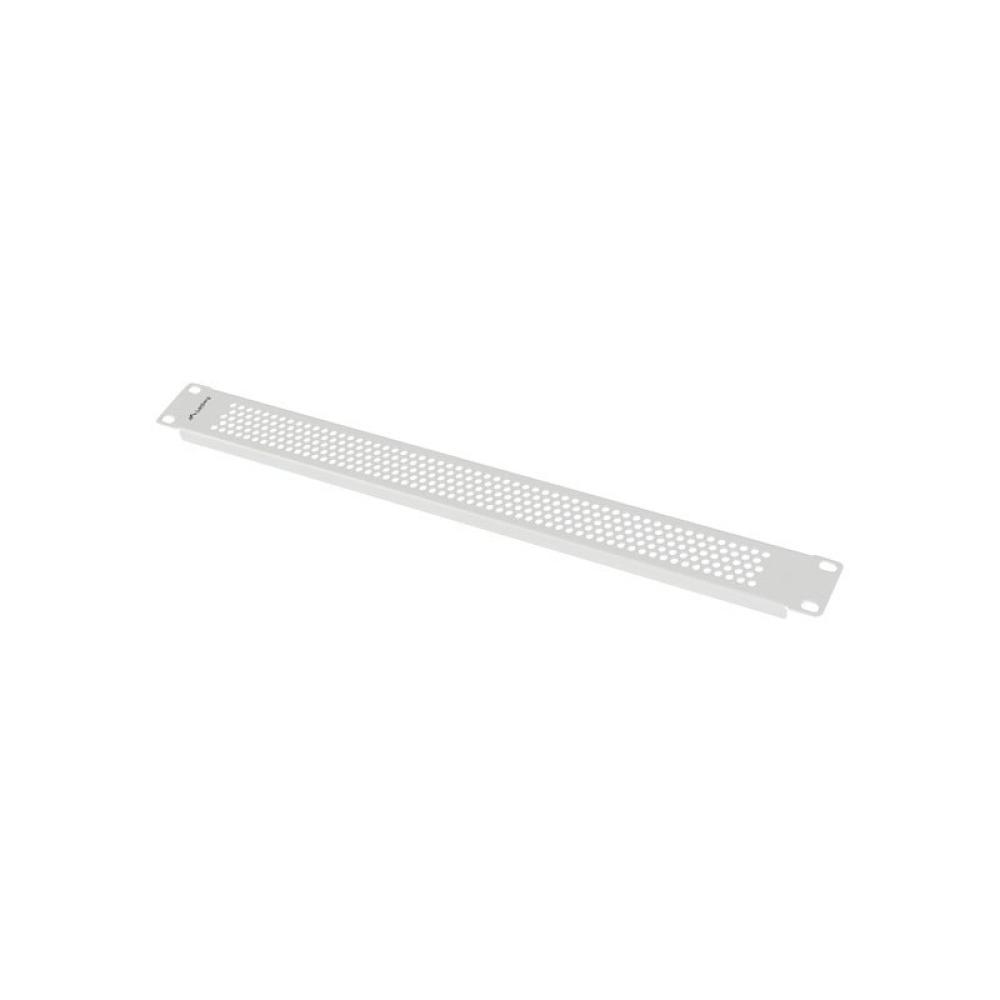 Lanberg - Zaslepka do szaf 19 1U perforowana szara Panel ciego
