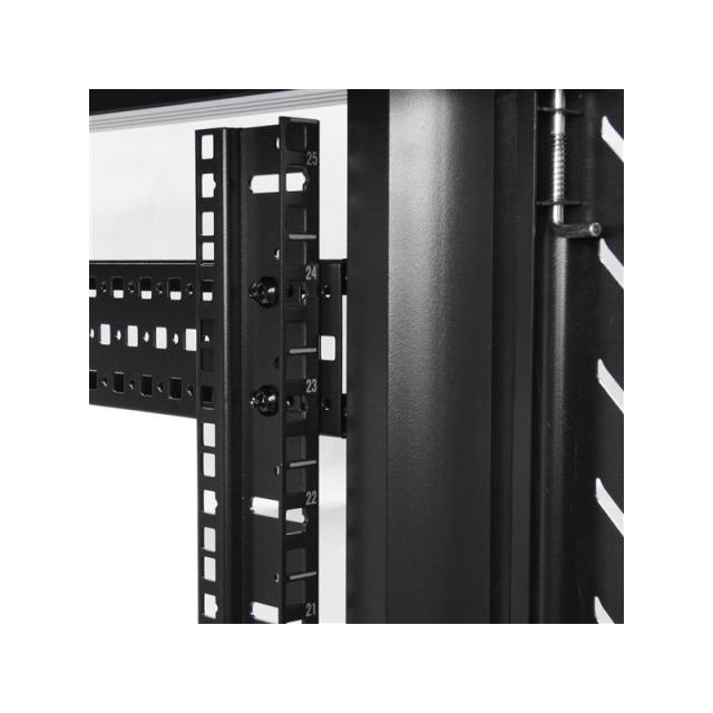 StarTech.com - Armario Rack para Servidores 25U 19" 4 Columnas - Rack de Servidores con Cerradura y Seguro - Rack con Ruedas y C