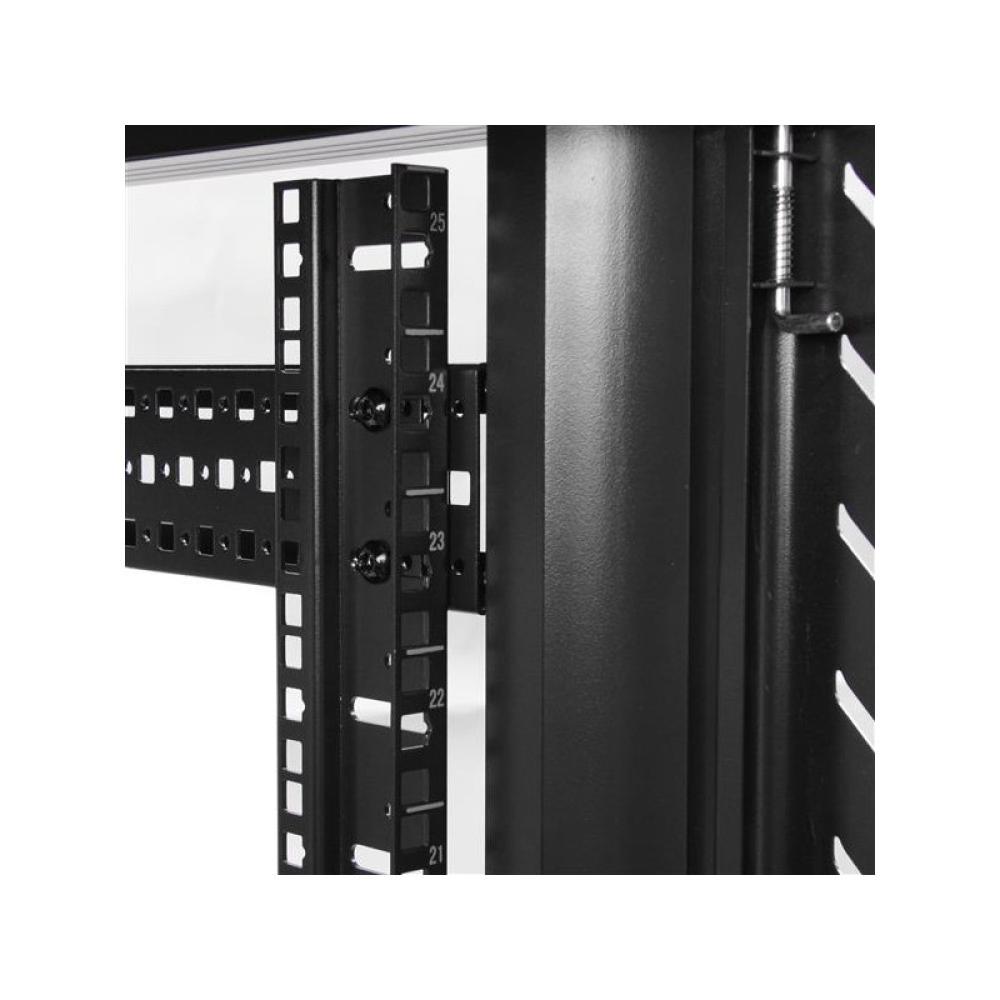 StarTech.com - Armario Rack para Servidores 25U 19" 4 Columnas - Rack de Servidores con Cerradura y Seguro - Rack con Ruedas y C
