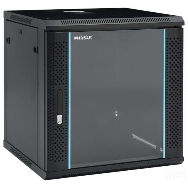 Phasak - Rack mural 19" Pro 12U 600x600 Montado - PHO 3112