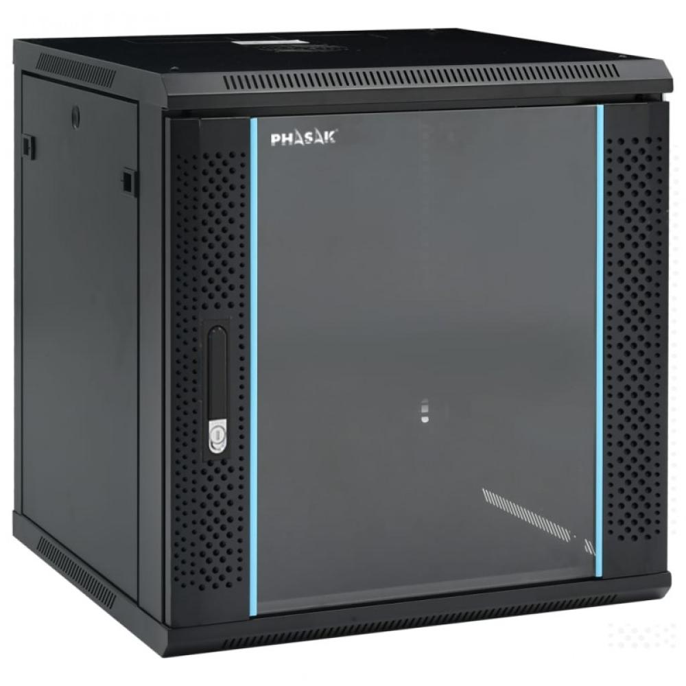 Phasak - Rack mural 19" Pro 12U 600x600 Montado - PHO 3112