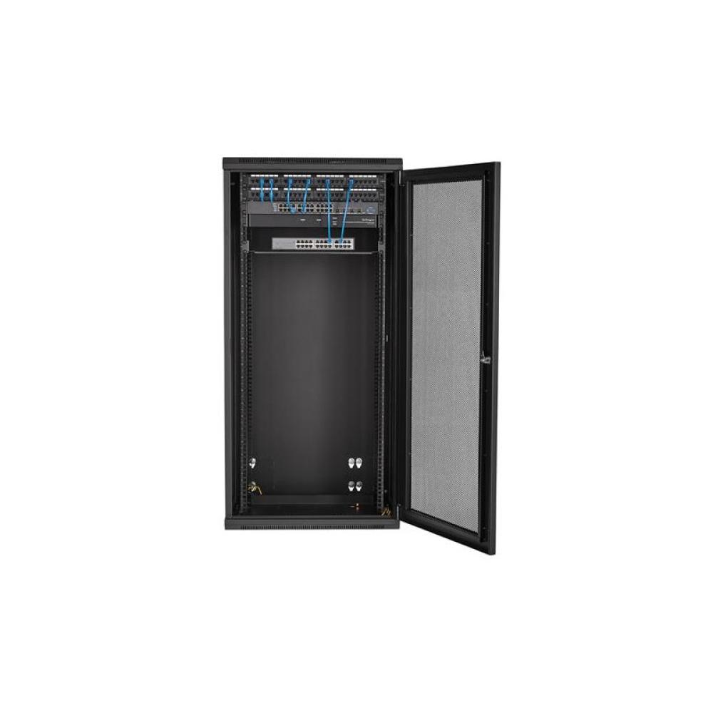 StarTech.com - Armario Rack de Pared para Servidores 26U 19" 4 Columnas y Estante 1U - Rack de Servidores de Montaje en Pared co
