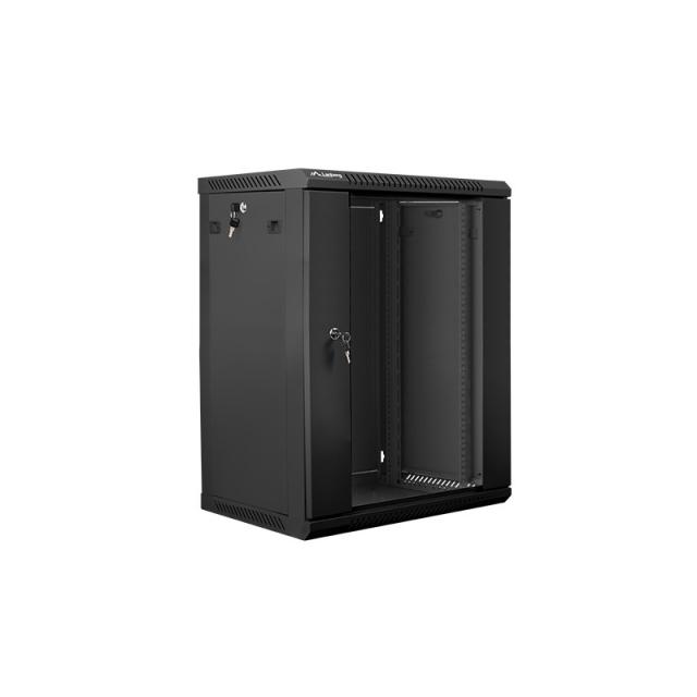 Lanberg - WF01-6415-10B armario rack 15U Bastidor de pared Negro