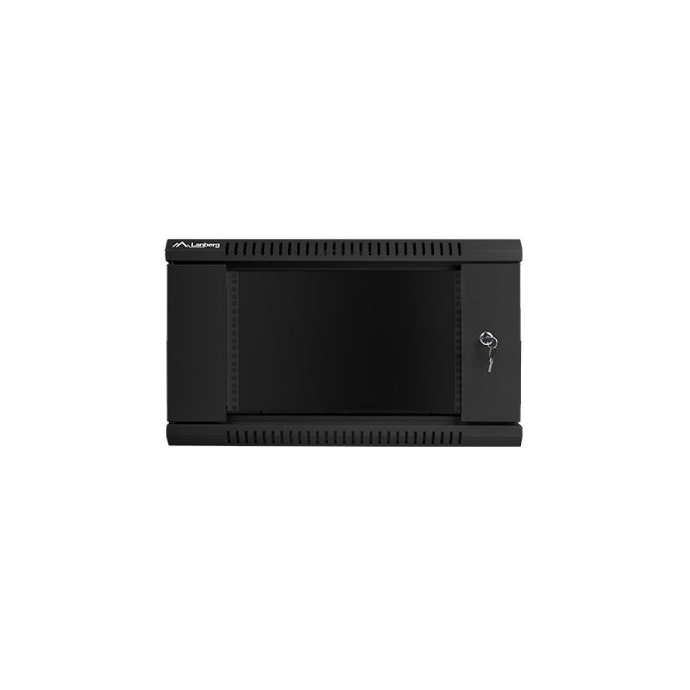 Lanberg - WF01-6406-10B armario rack 6U Bastidor de pared Negro