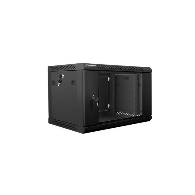 Lanberg - WF01-6406-10B armario rack 6U Bastidor de pared Negro
