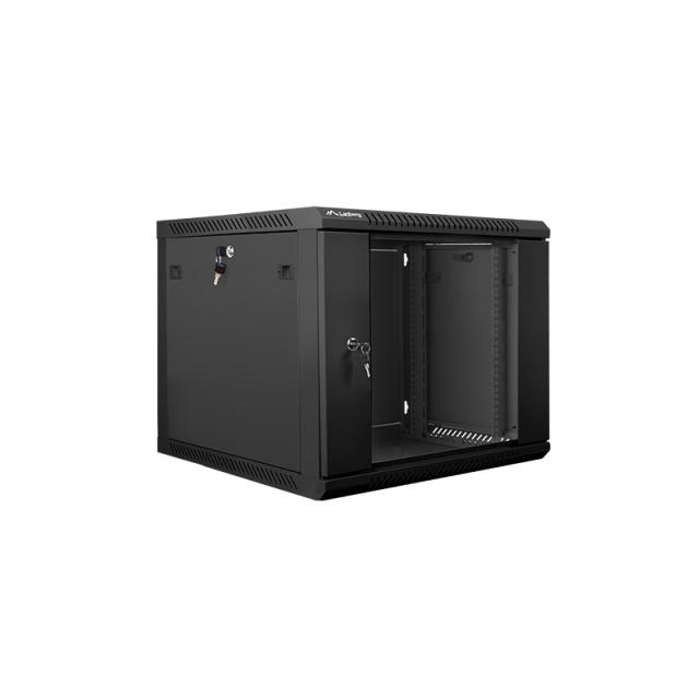 Lanberg - WF01-6609-10B armario rack 9U Bastidor de pared Negro