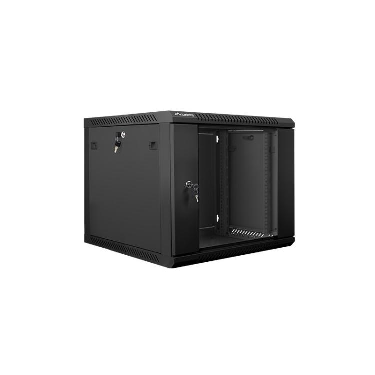 Lanberg - WF01-6609-10B armario rack 9U Bastidor de pared Negro