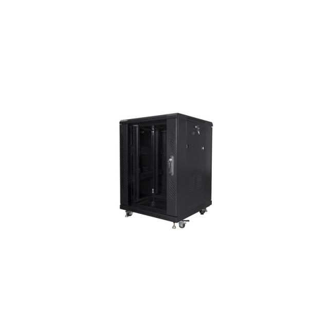 Lanberg - FF01-6615-12B armario rack 15U Rack o bastidor independiente Negro