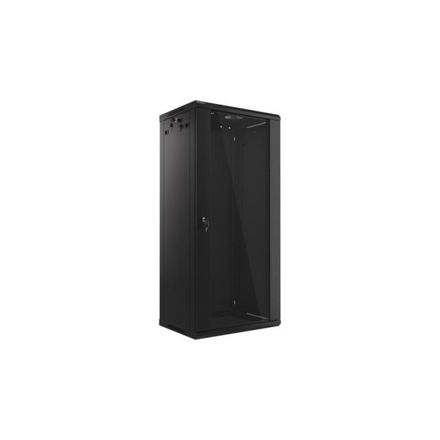 Lanberg - WF01-6427-10B armario rack 27U Bastidor de pared Negro