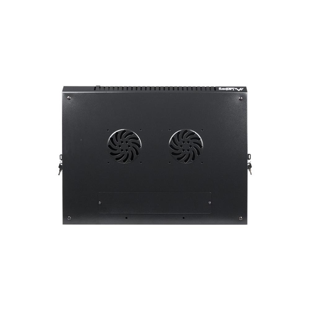 Lanberg - WF01-6412-10B armario rack 12U Bastidor de pared Negro