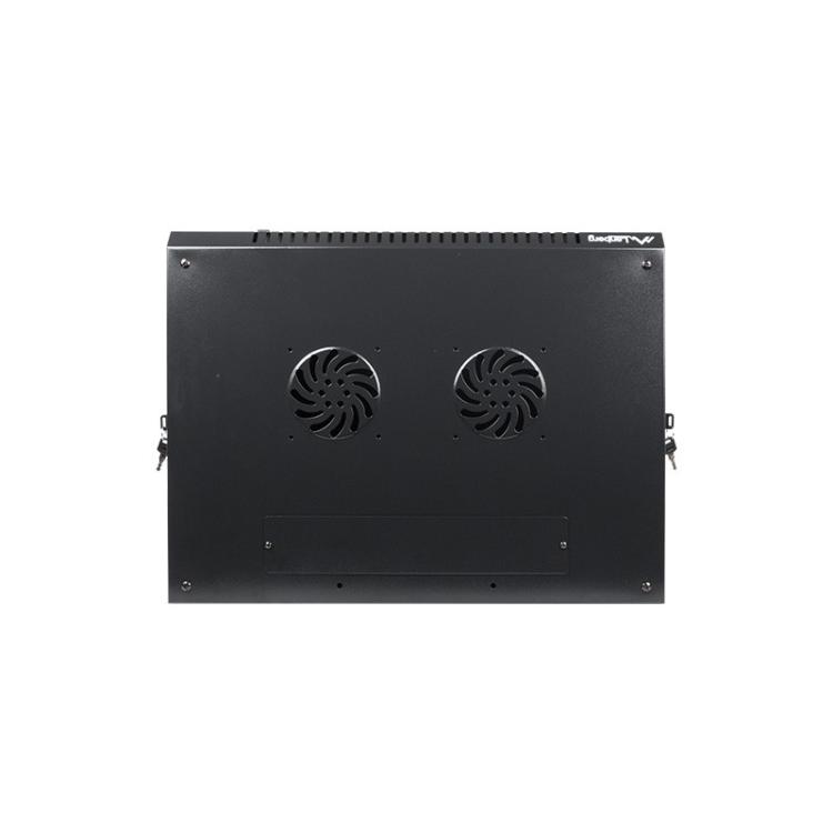 Lanberg - WF01-6412-10B armario rack 12U Bastidor de pared Negro