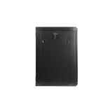 Lanberg - WF01-6412-10B armario rack 12U Bastidor de pared Negro