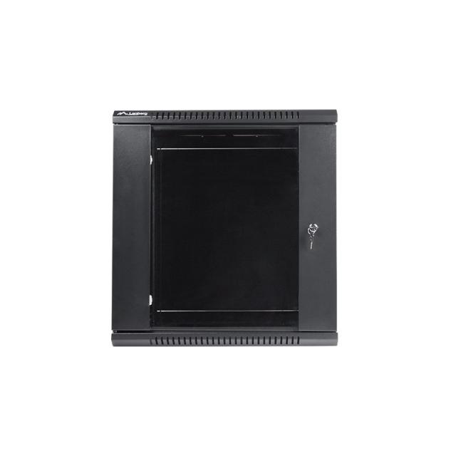 Lanberg - WF01-6412-10B armario rack 12U Bastidor de pared Negro