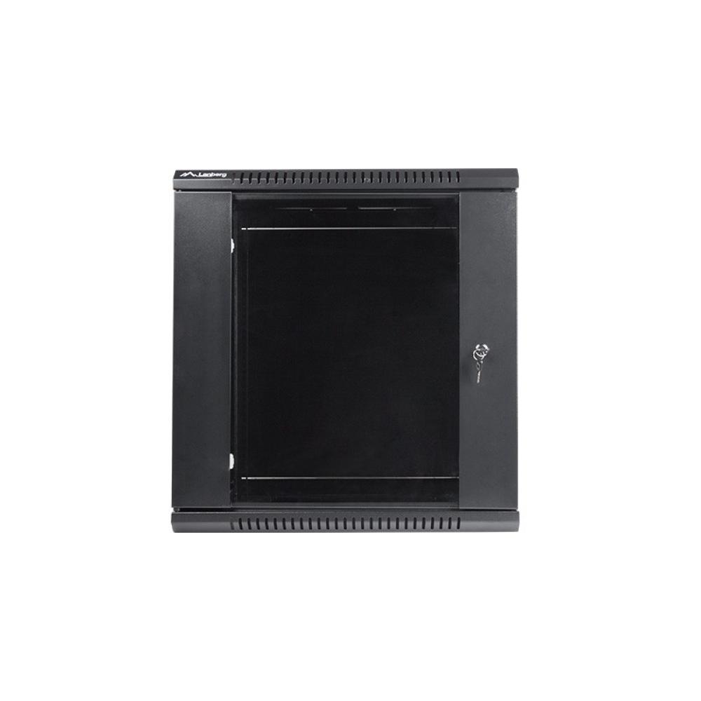 Lanberg - WF01-6412-10B armario rack 12U Bastidor de pared Negro