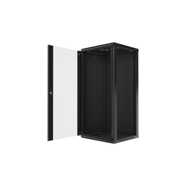 Lanberg - WF01-6627-10B armario rack 27U Bastidor de pared Negro