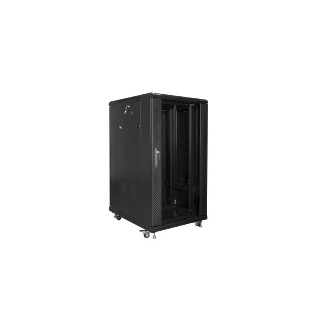 Lanberg - FF01-6822-12B armario rack 22U Rack o bastidor independiente Negro