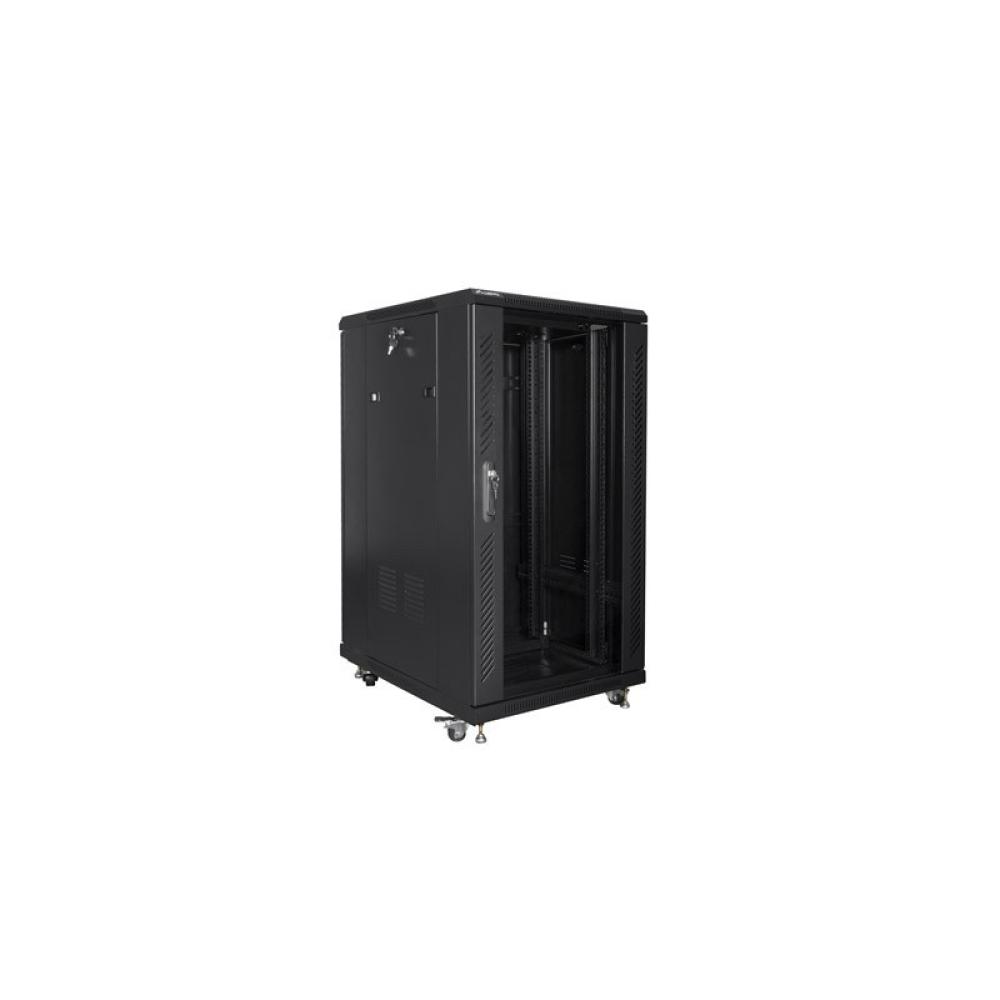 Lanberg - FF01-6822-12B armario rack 22U Rack o bastidor independiente Negro