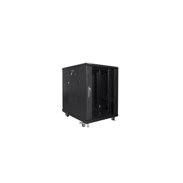 Lanberg - FF01-6815-12B armario rack 15U Rack o bastidor independiente Negro