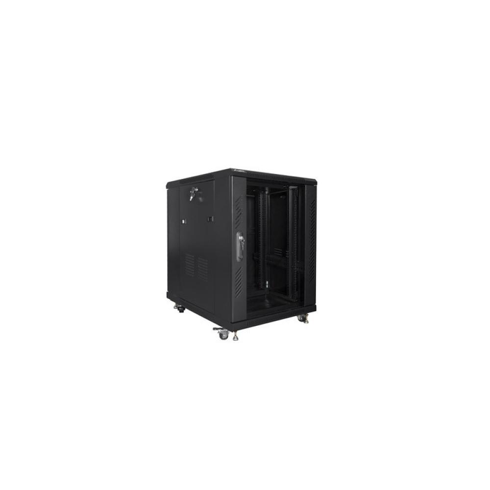 Lanberg - FF01-6815-12B armario rack 15U Rack o bastidor independiente Negro