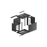 Lanberg - WF01-6409-00B armario rack 9U Bastidor de pared Negro