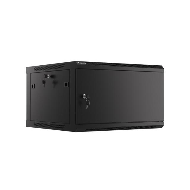 Lanberg - WF01-6606-00B armario rack 6U Bastidor de pared Negro