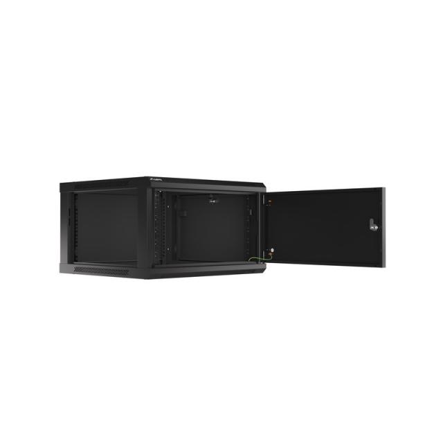 Lanberg - WF01-6606-00B armario rack 6U Bastidor de pared Negro