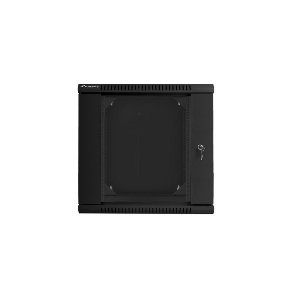 Lanberg - WF02-6612-10B armario rack 12U Bastidor de pared Negro
