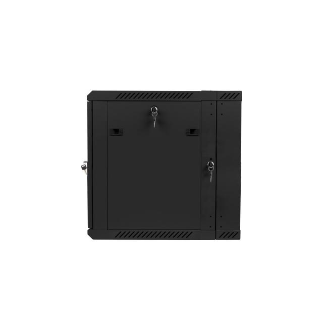 Lanberg - WF02-6612-10B armario rack 12U Bastidor de pared Negro