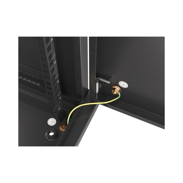 Lanberg - WF01-6412-00B armario rack 12U Bastidor de pared Negro