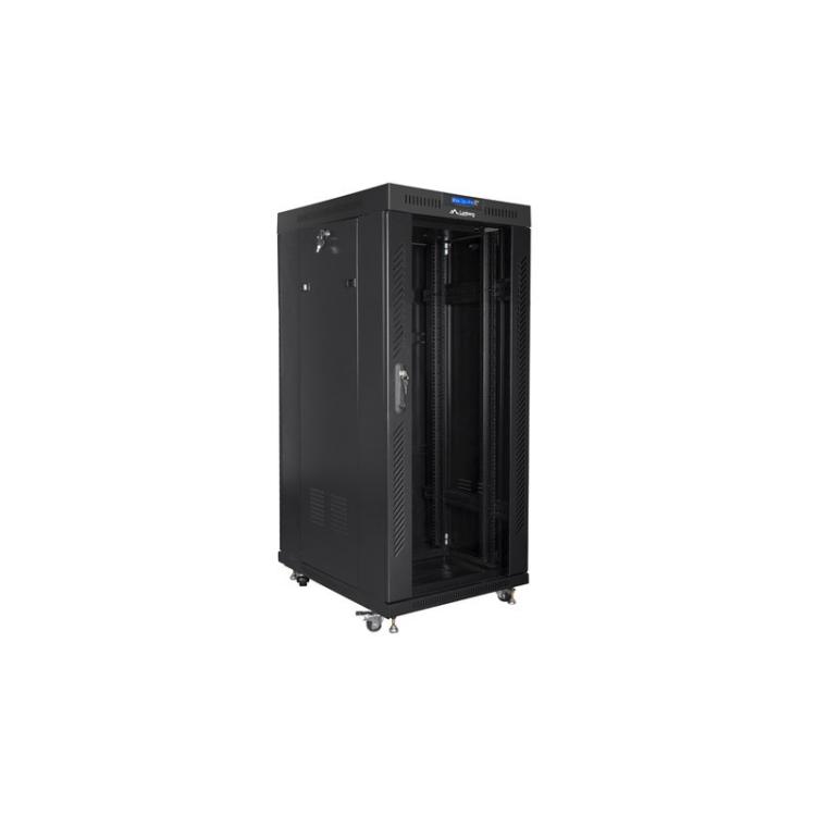 Lanberg - FF01-8822-12BL armario rack 22U Rack o bastidor independiente Negro