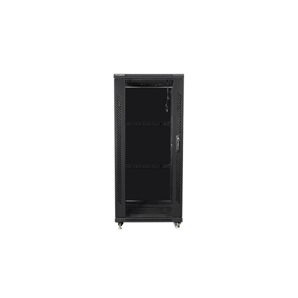 Lanberg - FF01-6627-12B armario rack 27U Rack o bastidor independiente Negro
