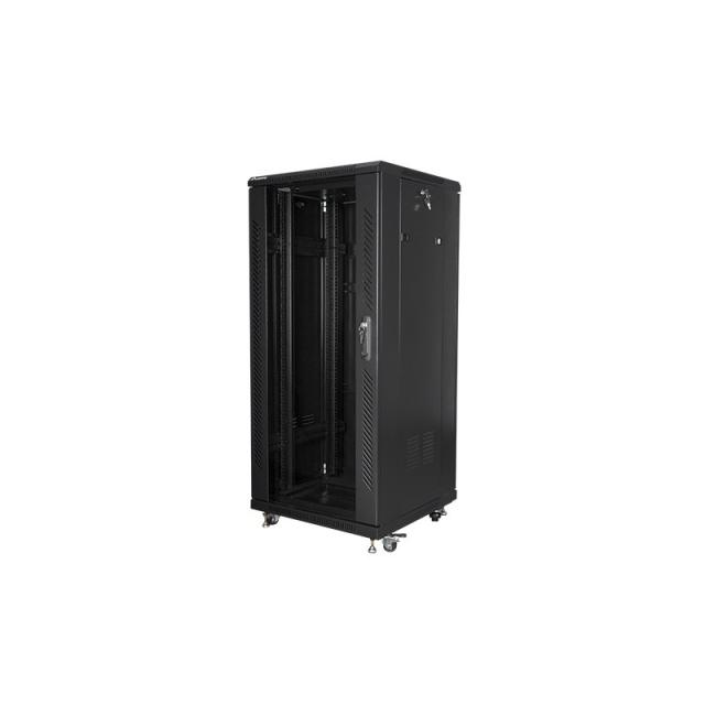 Lanberg - FF01-6627-12B armario rack 27U Rack o bastidor independiente Negro