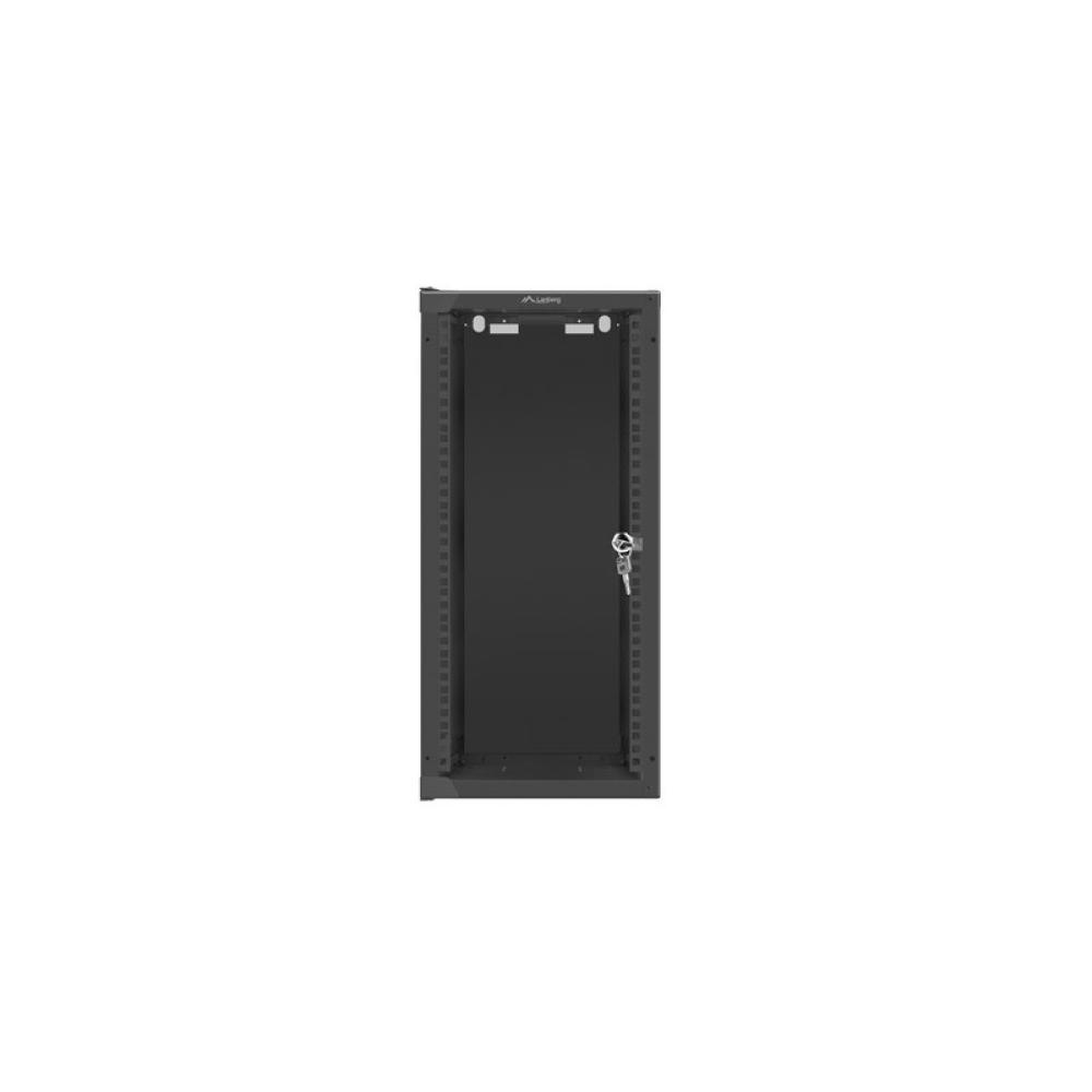 Lanberg - WF10-2312-10B armario rack 12U Bastidor de pared Negro