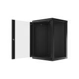 Lanberg - WF01-6618-10B armario rack 18U Bastidor de pared Negro