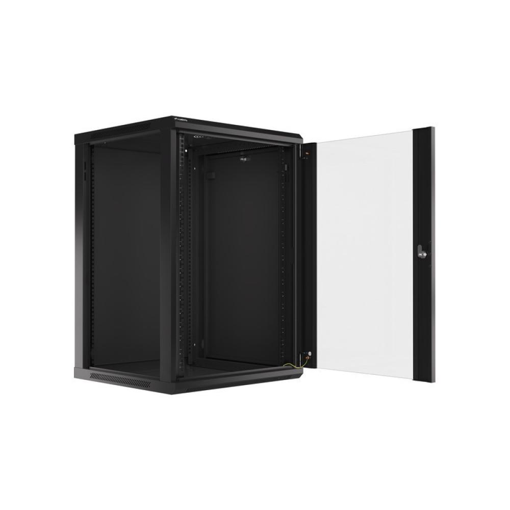 Lanberg - WF01-6618-10B armario rack 18U Bastidor de pared Negro