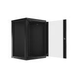 Lanberg - WF01-6618-10B armario rack 18U Bastidor de pared Negro