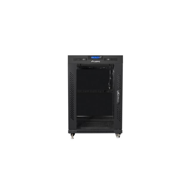 Lanberg - FF01-6815-12BL armario rack 15U Rack o bastidor independiente Negro