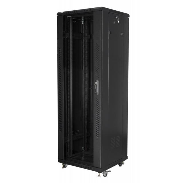 Lanberg - FF01-6637-12B armario rack 37U Rack o bastidor independiente Negro