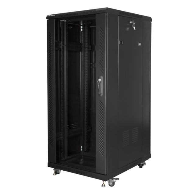 Lanberg - FF01-6827-12BL armario rack 27U Rack o bastidor independiente Negro