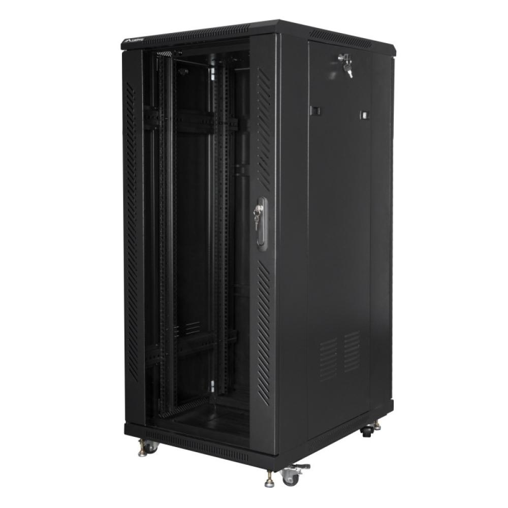 Lanberg - FF01-6827-12BL armario rack 27U Rack o bastidor independiente Negro