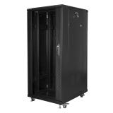 Lanberg - FF01-6827-12BL armario rack 27U Rack o bastidor independiente Negro