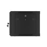 Lanberg - WF01-6406-00B armario rack 6U Bastidor de pared Negro