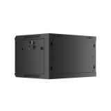 Lanberg - WF01-6406-00B armario rack 6U Bastidor de pared Negro