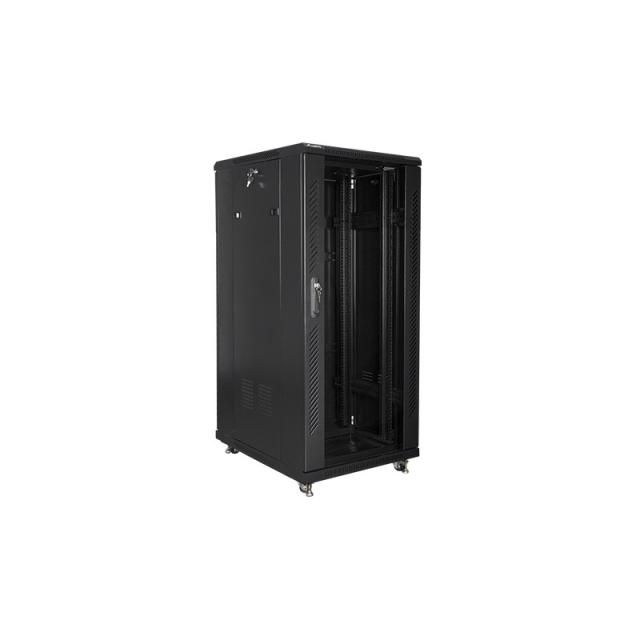 Lanberg - FF01-6827-12B armario rack 27U Rack o bastidor independiente Negro