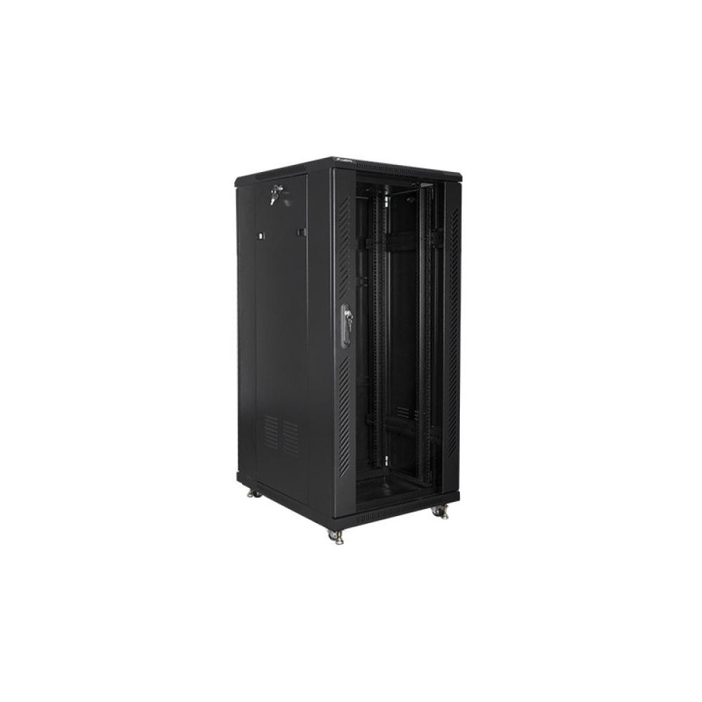 Lanberg - FF01-6827-12B armario rack 27U Rack o bastidor independiente Negro